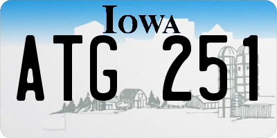 IA license plate ATG251