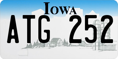 IA license plate ATG252