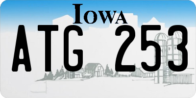IA license plate ATG253