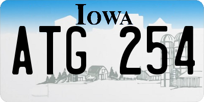 IA license plate ATG254