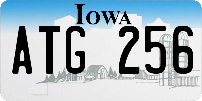 IA license plate ATG256