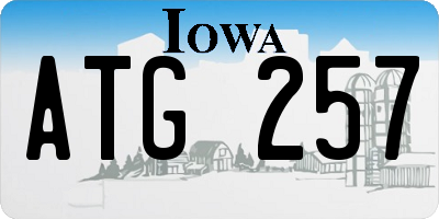 IA license plate ATG257