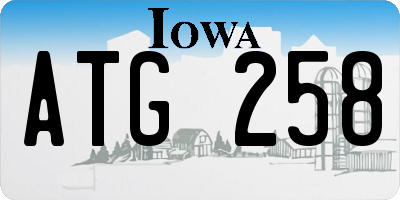 IA license plate ATG258