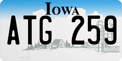 IA license plate ATG259