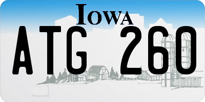 IA license plate ATG260