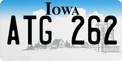IA license plate ATG262