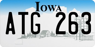 IA license plate ATG263