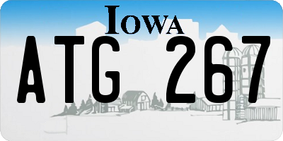 IA license plate ATG267