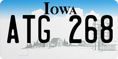 IA license plate ATG268