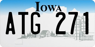 IA license plate ATG271