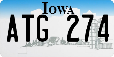 IA license plate ATG274