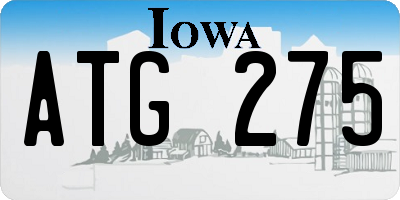 IA license plate ATG275