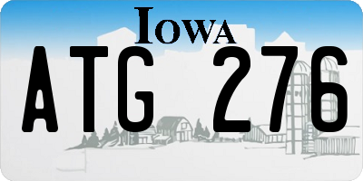 IA license plate ATG276