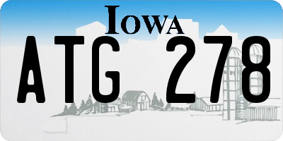 IA license plate ATG278