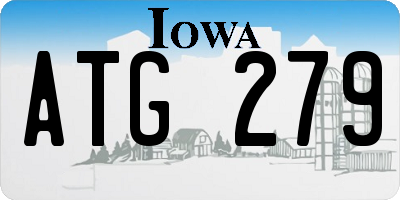 IA license plate ATG279