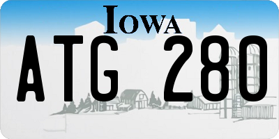 IA license plate ATG280
