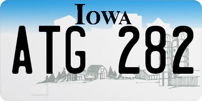 IA license plate ATG282