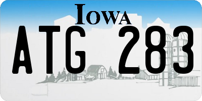 IA license plate ATG283