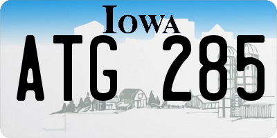 IA license plate ATG285