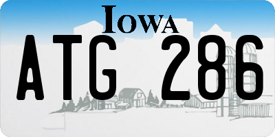 IA license plate ATG286
