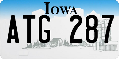 IA license plate ATG287
