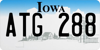 IA license plate ATG288