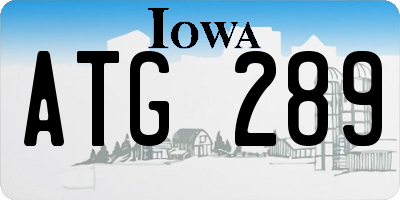 IA license plate ATG289
