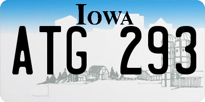 IA license plate ATG293
