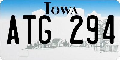 IA license plate ATG294
