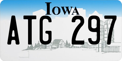 IA license plate ATG297