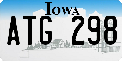 IA license plate ATG298