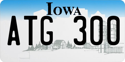 IA license plate ATG300