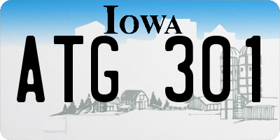 IA license plate ATG301