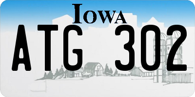 IA license plate ATG302