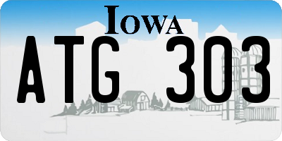 IA license plate ATG303