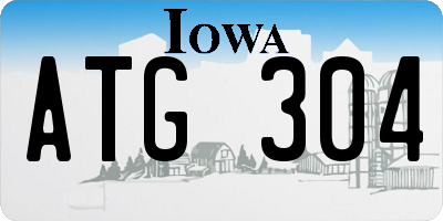 IA license plate ATG304