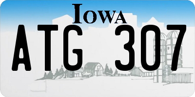 IA license plate ATG307