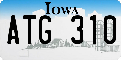 IA license plate ATG310