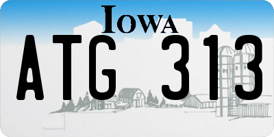 IA license plate ATG313