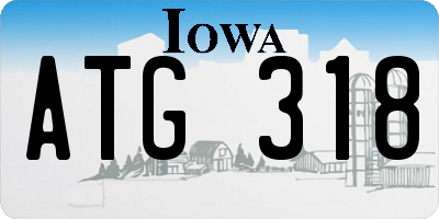 IA license plate ATG318