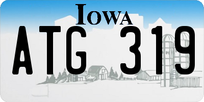 IA license plate ATG319