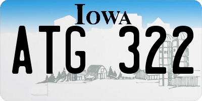 IA license plate ATG322