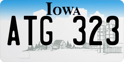 IA license plate ATG323