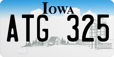 IA license plate ATG325