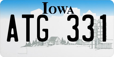 IA license plate ATG331