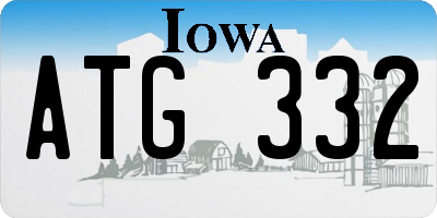IA license plate ATG332