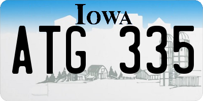 IA license plate ATG335
