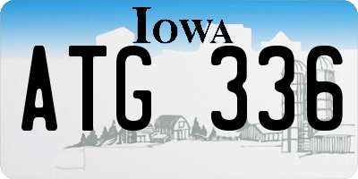 IA license plate ATG336