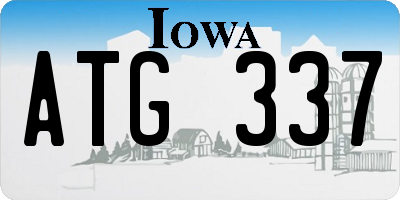 IA license plate ATG337