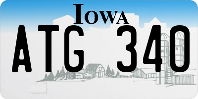 IA license plate ATG340